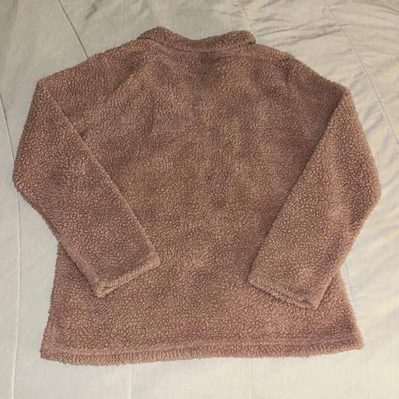 JUST BE sherpa quarter zip sweatshirt - Picture 3 of 4